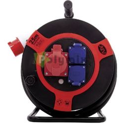  GAO Kbeldob, ma., 25m, 1db CEE+ 2 dugalj H07RN-F 5x2.5 400/250V 16A IP44