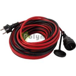  GAO-DWI Fldelt leng hosszabbt csapfedeles, 25m, H05RR-F 3x1.5mm2, piros-fekete