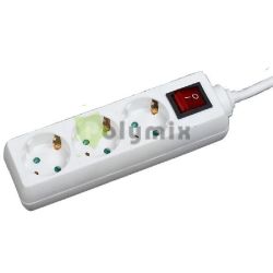  GAO eloszt 3 Foglalat Kapcsolval 3m 3x1.5 03K-3m