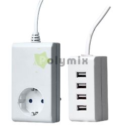  GAO-DWI USB tlt 4-es asztali tlt 1m vezetkkel