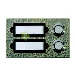  GAO-DWI Cseng nyomgomb, feliratozhat, dupla  42V, 2A, bronz