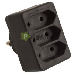  GAO-DWI Fldeletlen 3-as eloszt , 2,5A, 250V, fekete