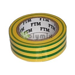  GAO-DWI Szigetelszalag, 19mm x 10m, zld/srga