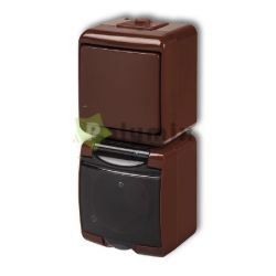  GAO-DWI Aquastar Kapcsol+dugalj IP54 Fggleges, 10AX 250V~; 16A 250V~ barna