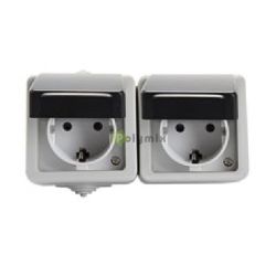  Kanlux TEKNO vdrintkezs dupla dugalj vzszintes, IP54