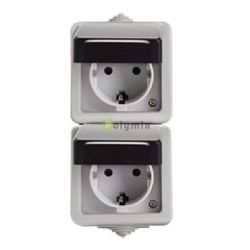  Kanlux TEKNO schuko dupla dugalj fggleges IP54