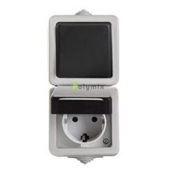  Kanlux TEKNO egyplus kapcsol+dugalj, fggleges IP54