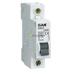  GAO-DWI Kismegszakt 1P 32A C, 4500kA, DZ47, fehr