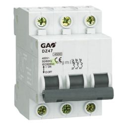  GAO-DWI Kismegszakt 3P 20A C, 4500kA, DZ47, fehr