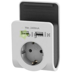  GAO-DWI Fldelt kztes csatlakozaljzat, 2xUSB tltvel s mobiltelefon tartval
