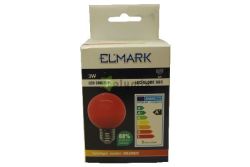 ELMARK 3W-E27 LED kisgmb izz piros