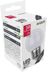  Avide Dekor LED fnyforrs G45 1W E27 Fehr