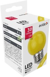  Avide Dekor LED fnyforrs G45 1W E27 Srga