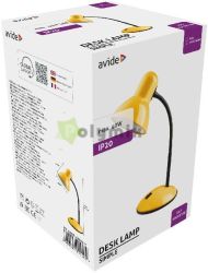 Avide Basic Asztali Lmpa Simple Srga + LED fnyforrs
