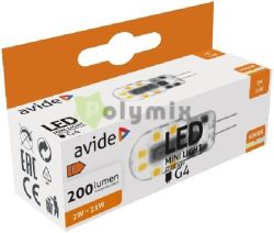  Avide LED 2W G4 NW 4000K Fekv