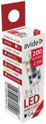  Avide 2,5W-G4 LED izz 3000K
