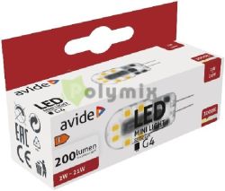  Avide LED 2W G4 WW 3000K Fekv