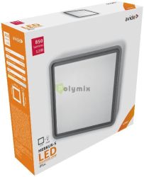  Avide (Merkur-S) Cseppll Mennyezeti Lmpa Ngyzetes IP54 12W NW 4000K Szrke