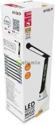  Avide LED Asztali Lmpa Brhats Hugo Fehr-Fekete 6W Naptr
