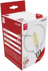  Avide LED Filament Globe G95 8W E27 360 WW 2700K