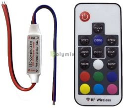  Avide LED Szalag 12V 144W RGB 17 Gombos RF Tvirnyt s Vezrl