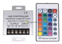  Avide LED Szalag 12V 432W RGB 24 Gombos RF Tvirnyt s Vezrl
