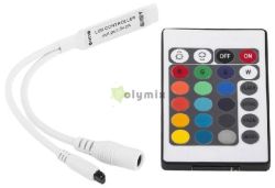  Avide LED Szalag 12V 72W RGB 24 Gombos IR Tvirnyt s Vezrl