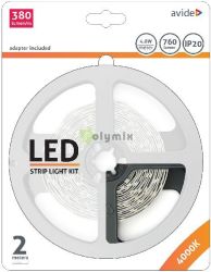  Avide LED Szalag Bliszter 12V 4.8W SMD2835 60LED 4000K IP20 2m