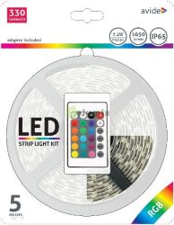  Avide LED Szalag Bliszter 12V 7.2W SMD5050 30LED RGB IP65 5m