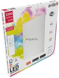  Avide LED Slim Panel 600x600x16mm 32W RGB+NW 4000K