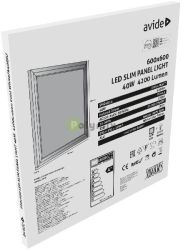  Avide LED Slim Panel 600x600x10mm 40W CW 6400K