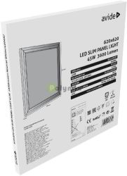  Avide LED Slim Panel 622x622x10mm 45W NW 4000K