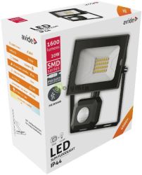  Avide LED Reflektor Slim SMD 20W NW 4000K Mozg.rz. PIR Gyorscsat.