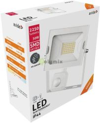  Avide LED Reflektor Slim SMD 30W NW 4000K Mozgsrzkels PIR Fehr