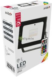  Avide LED Reflektor Slim SMD 30W RGB IR tvirnytval