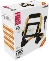  Avide LED Reflektor Slim SMD 20W llvnyos 1.5m NW 4000K