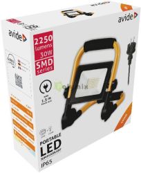 Avide LED Reflektor Slim SMD 30W llvnyos 1.5m NW 4000K