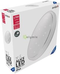  Avide LED Mennyezeti Lmpa IP44 Alice 18W 330*100mm CW 6400K