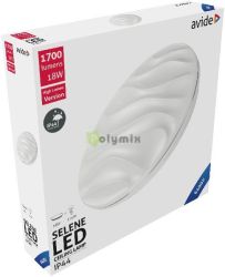  Avide LED Mennyezeti Lmpa IP44 Selene 18W 330*68mm CW 6400K