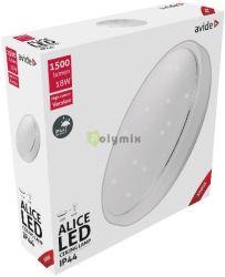  Avide LED Mennyezeti Lmpa IP44 Alice 18W 330*100mm WW 3000K