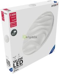 Avide LED Mennyezeti Lmpa IP44 Selene 24W 380*70mm CW 6400K