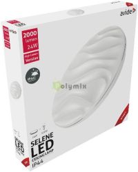  Avide LED Mennyezeti Lmpa IP44 Selene 24W 380*70mm WW 3000K