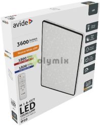  Avide LED Mennyezeti Lmpa Mia-CCT Csillagos 48W (24+24) 420*50mm tvirnytval