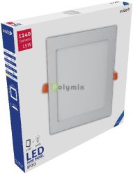  Avide LED Ngyzetes Mennyezeti Lmpa ALU 15W 6400K