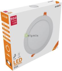  Avide LED Bepthet Kerek Mennyezeti Lmpa ALU 12W NW 4000K