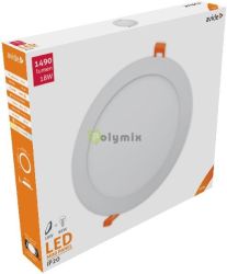  Avide LED Bepthet Kerek Mennyezeti Lmpa ALU 18W NW 4000K