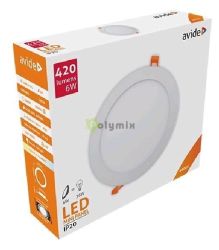  Avide LED Bepthet Kerek Mennyezeti Lmpa ALU 6W NW 4000K