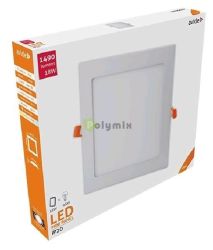  Avide LED Bepthet Ngyzetes Mennyezeti Lmpa ALU 18W NW 4000K