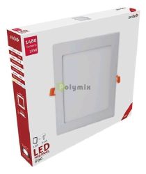  Avide LED Bepthet Ngyzetes Mennyezeti Lmpa ALU 18W WW 3000K