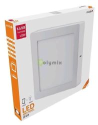  Avide LED Falra Szerelhet Ngyzetes Mennyezeti Lmpa ALU 18W NW 4000K